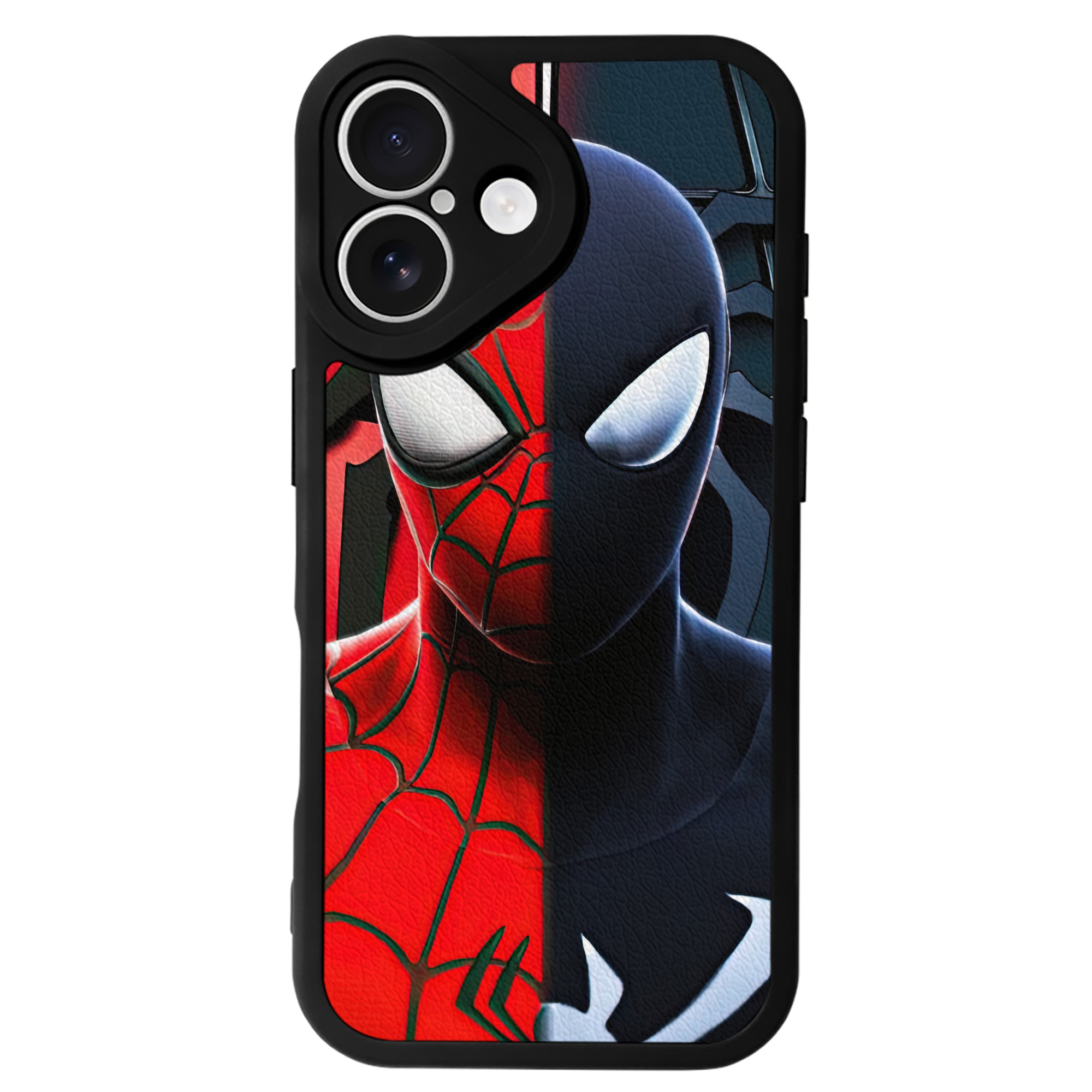 Spider Man スパイダーマン 【iPhone 16シリーズ対応】シリコンスマホケース（レザー調） 材質：シリコン